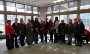 A group photo of members of the First Nations, Metis, and Inuit Advisory and Advocacy Circle