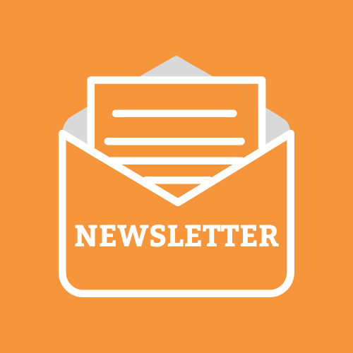 Newsletter Graphic with an envelope and letter